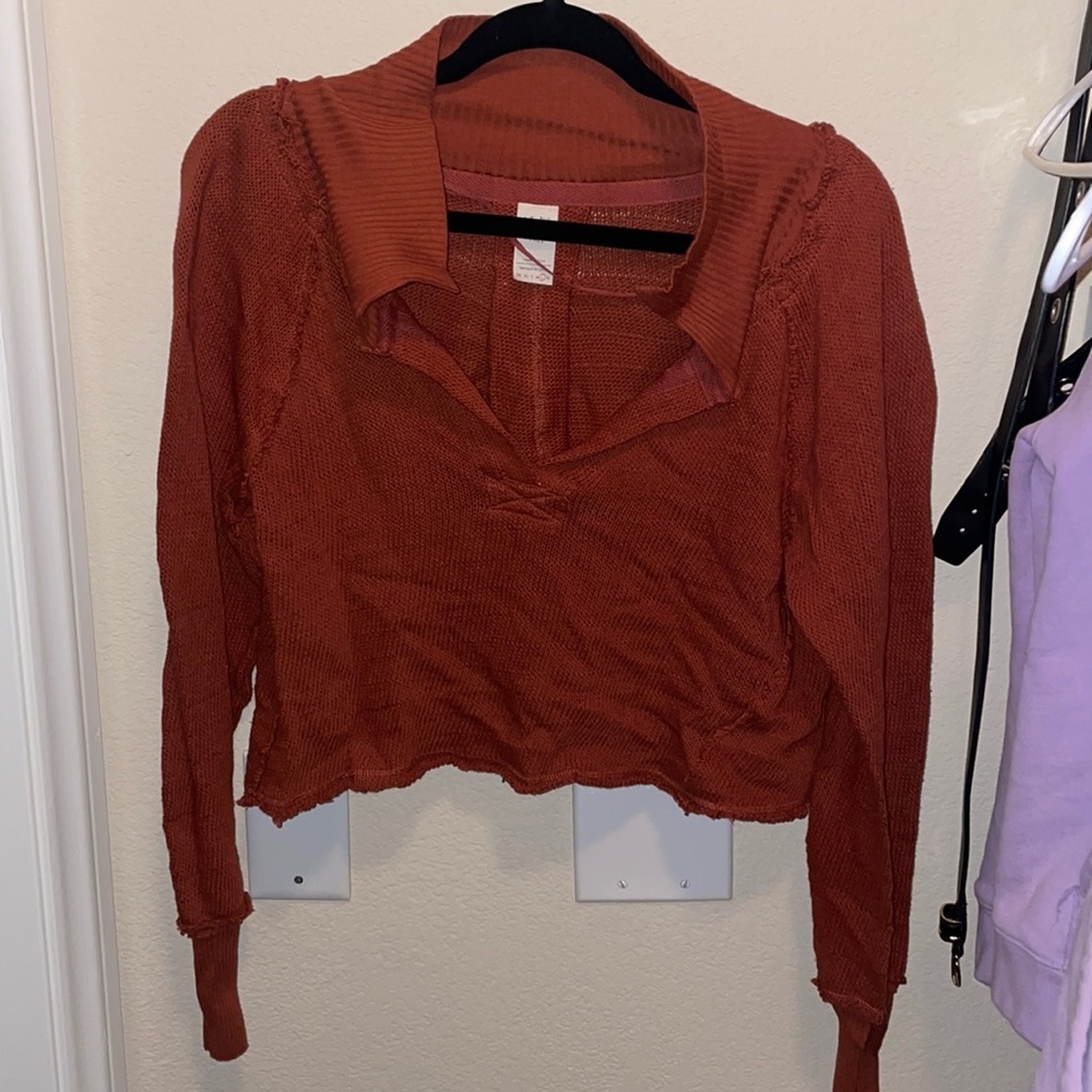 Free people cropped shirt